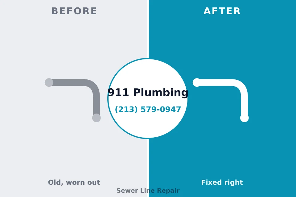 Before and after: plumbing repair Shiloh, PA